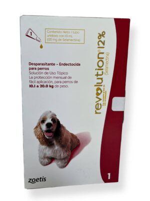 Antiparasitario Revolution Interno y Externo para Perros de 10,1 kg a 20,0 kg