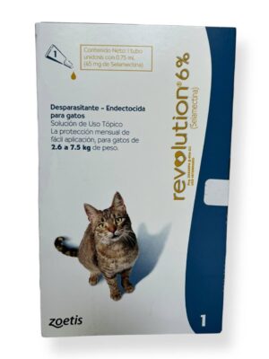 Antiparasitario Revolution Interno y Externo para Gatos de 2,6 kg a 7,5 kg